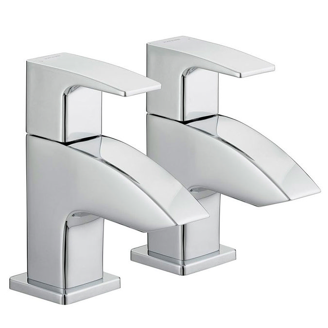 Bristan Curvare Contemporary Bath Taps - Chrome - CV-3/4-C Large Image