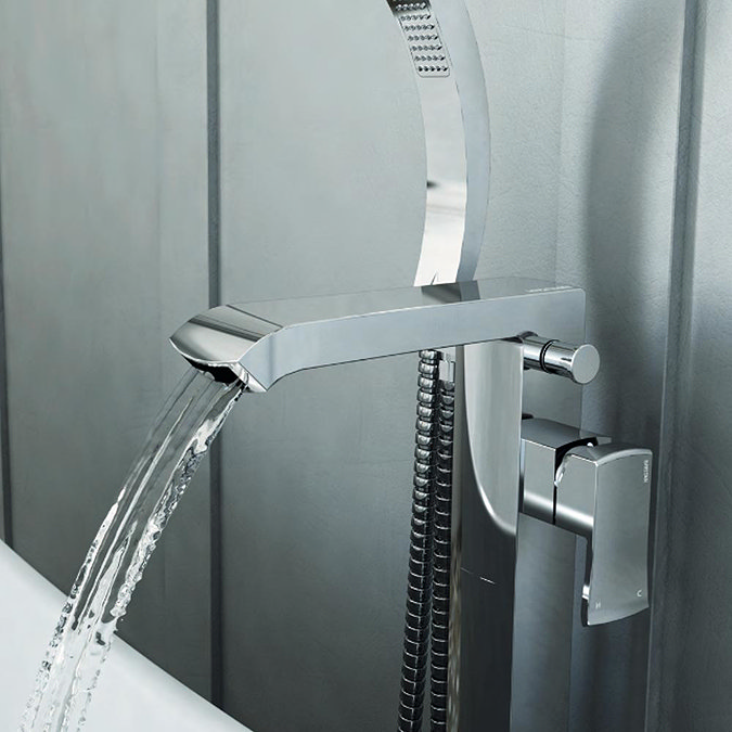 Bristan Descent Floor Standing Bath Shower Mixer Standard Large Image