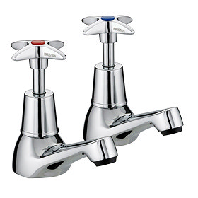 Bristan - Design Utility Crosshead Basin Taps - Chrome - VAX-1/2-C Large Image