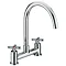 Bristan - Design Utility Crosshead Deck Kitchen Sink Mixer - DUX-DSM-C Large Image