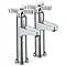 Bristan - Design Utility Crosshead High Neck Kitchen Taps - DUX-HNK-C Large Image