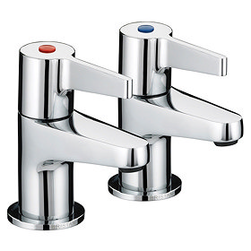 Bristan - Design Utility Lever 3/4 Bath Taps - Chrome - DUL-3/4-C Large Image