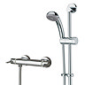 Bristan Design Utility Lever Bar Mixer with Adjustable Riser Kit & Fast Fit Wall Fixings  additional Large Image