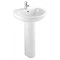 Bristan - Dune 55cm 1 Tap Hole Basin and Pedestal Large Image