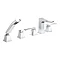 Bristan - Ebony 5 Hole Bath Shower Mixer - Chrome - EBY-5HBSM-C Large Image