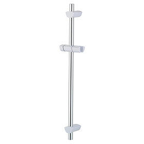 Bristan - EVO Riser Rail with Adjustable Fixing Brackets - White/Chrome - EVC-ADR01-WC Large Image