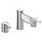 Bristan Flute 3 Hole Basin Mixer with Clicker Waste Large Image