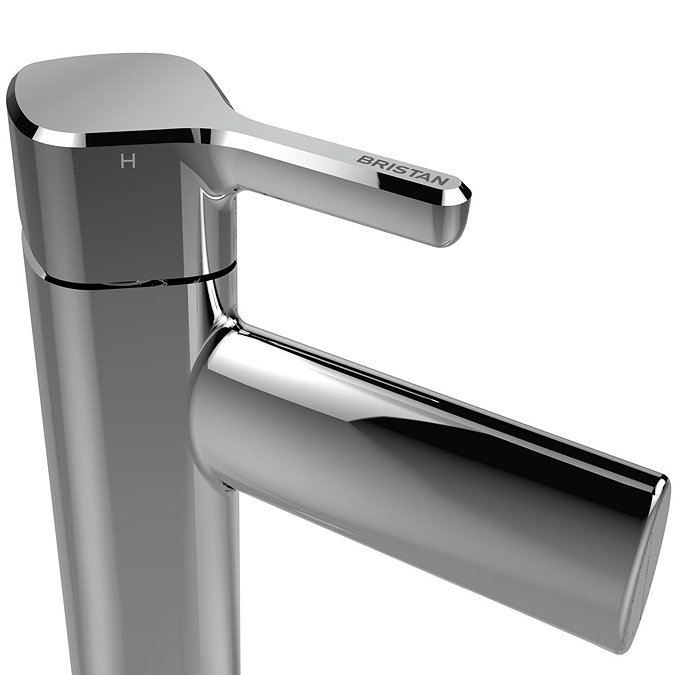 Bristan Flute Tall Mono Basin Mixer with Clicker Waste Profile Large Image