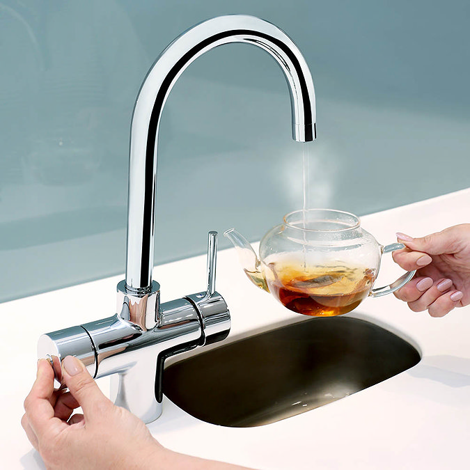 Bristan Gallery Rapid 3 in 1 Boiling Water Kitchen Tap Chrome - GLL-RAPSNK3-C Large Image
