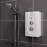Bristan Glee Electric Shower White  Profile Large Image