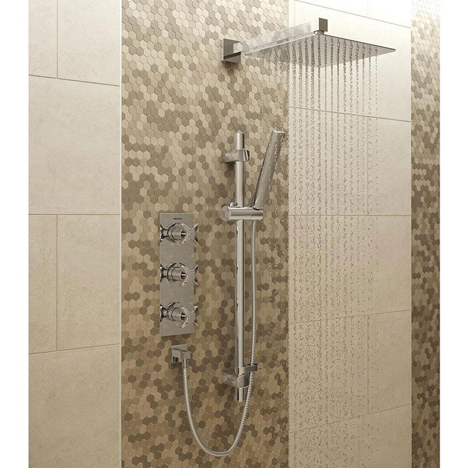Bristan Glorious Fixed Head and Adjustable Riser Shower Pack  Profile Large Image