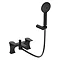 Bristan Hourglass Black Bath Shower Mixer Profile Large Image