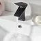 Bristan Hourglass Black Mono Basin Mixer with Clicker Waste  In Bathroom Large Image