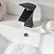 Bristan Hourglass Black Mono Basin Mixer with Clicker Waste In Bathroom Large Image