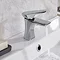 Bristan - Hourglass Contemporary Basin Mixer w/ Clicker Waste - Chrome - HOU-BAS-C  Profile Large Image