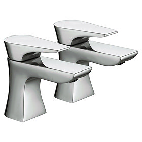 Bristan - Hourglass Contemporary Bath Taps - Chrome - HOU-3/4-C Large Image