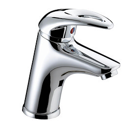 Bristan Java Contemporary Basin Mixer with Eco-Click & Clicker Waste - Chrome - J-EBAS-C Large Image