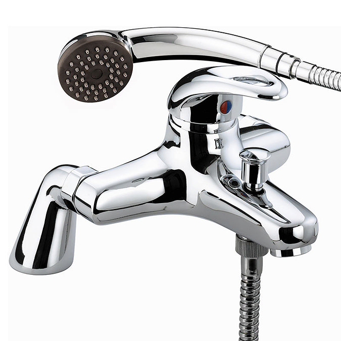 Bristan Java Contemporary Pillar Bath Shower Mixer - Chrome - J-PBSM-C Large Image