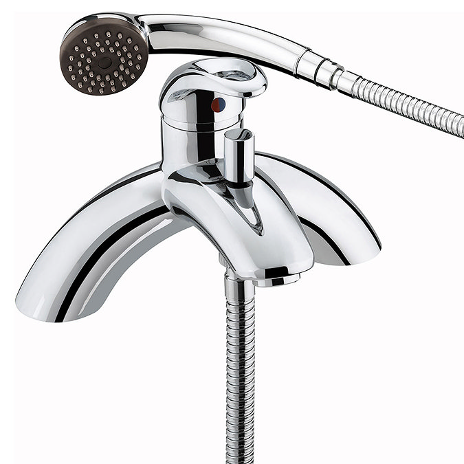 Bristan Java Contemporary Single Lever Bath Shower Mixer - Chrome - J-SLPBSM-C Large Image