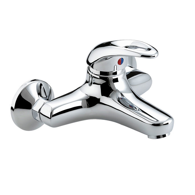 Bristan Java Contemporary Wall Mounted Bath Filler - Chrome - J-WMBF-C Large Image