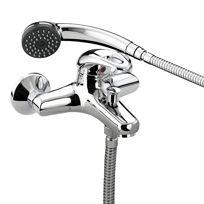 Bristan Java Contemporary Wall Mounted Bath Shower Mixer - Chrome - J-WMBSM-C Large Image