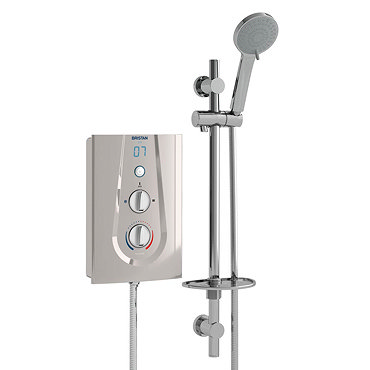 Bristan Joy ThermoSafe 8.5KW Electric Shower Metallic Silver  Profile Large Image