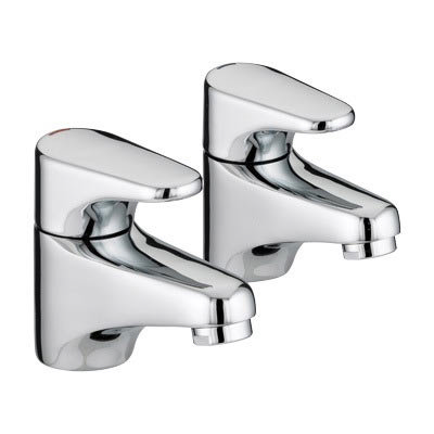 Bristan - Jute Basin Taps - Chrome - JU1/2C at Victorian Plumbing UK