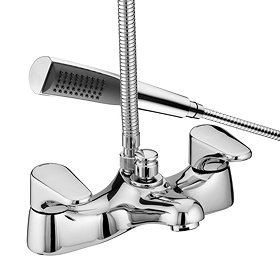 Bristan - Jute Bath Shower Mixer - Chrome - JU-BSM-C Large Image