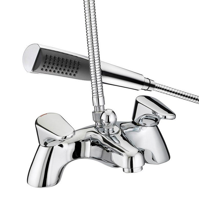 Bristan - Jute Pilllar Bath Shower Mixer - Chrome - JU-PBSM-C Large Image