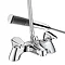 Bristan - Jute Pilllar Bath Shower Mixer - Chrome - JU-PBSM-C Large Image