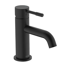 Bristan Mila Black Mono Basin Mixer with Clicker Waste Large Image