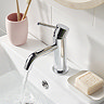 Bristan Mila Chrome Mono Basin Mixer with Clicker Waste  Standard Large Image