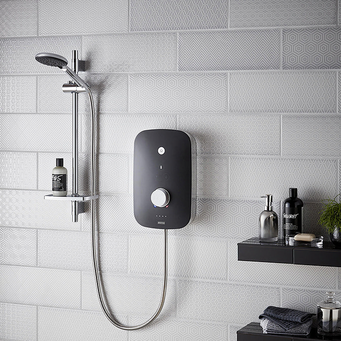 Bristan Noctis 10.5kw Electric Shower - Black & Chrome - NOC105-BC  Profile Large Image