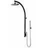 Bristan Orb Black Thermostatic Inline Exposed Shower Valve with Rigid Riser & Diverter Large Image