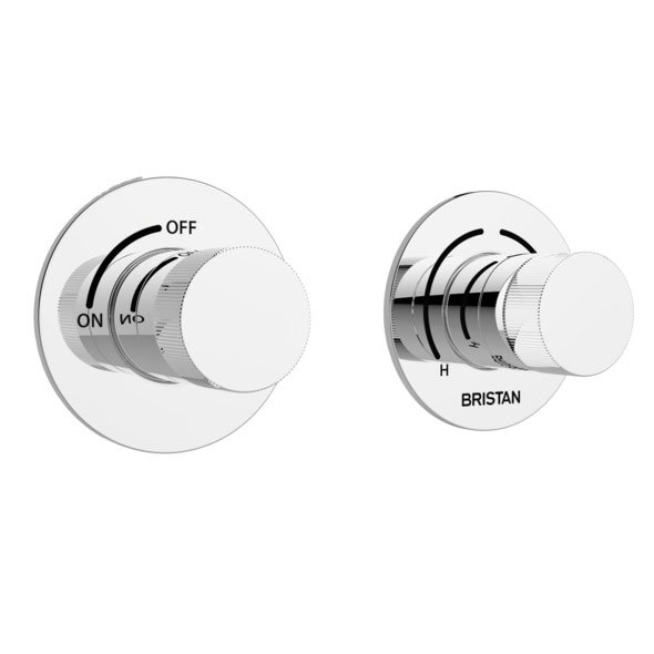 Bristan - Orb Thermostatic Recessed Dual Control Shower Valve - ORB-SHCVO-C Large Image