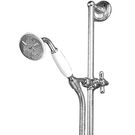 Bristan - Osborne Traditional Adjustable Riser and Single Function Handset - Chrome - OS-KIT-C Large Image