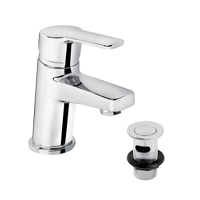 Bristan - Pisa Basin Mixer With Clicker Waste - Chrome - PS2-BAS-C Large Image