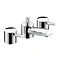 Bristan - Prism Contemporary 3 Hole Basin Mixer w/ Pop-up Waste - Chrome - PM-3HBAS-C Large Image