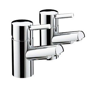 Bristan - Prism Contemporary Basin Taps - Chrome - PM-1/2-C Large Image