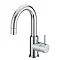 Bristan - Prism Contemporary Side Action Basin Mixer w/ Pop-up Waste - Chrome - PM-SABAS-C Large Ima