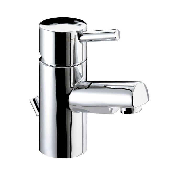 Bristan - Prism Contemporary Small Basin Mixer w/ Pop-up Waste - Chrome - PM-SMBAS-C Large Image