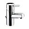 Bristan - Prism Contemporary Small Basin Mixer w/ Pop-up Waste - Chrome - PM-SMBAS-C Large Image