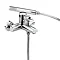 Bristan - Prism Contemporary Wall Mounted Bath Shower Mixer - Chrome - PM-WMBSM-C Large Image