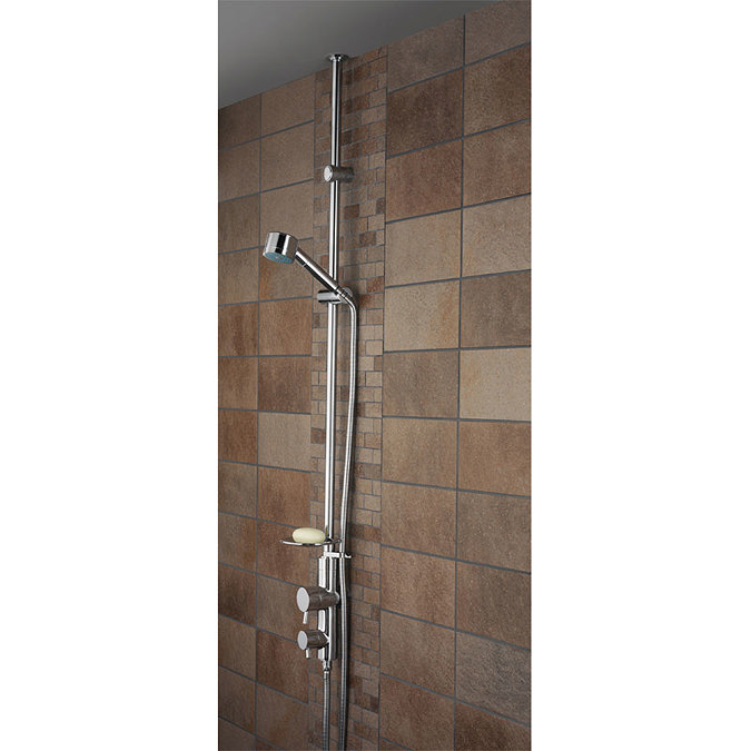 Bristan - Prism Exposed Twinline Dual Control Shower with Kit (ceiling fed) Large Image