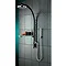 Bristan - Prism Inline Dual Control Shower Pole w/ Diverter & Kit - Black Large Image