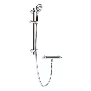 Bristan Prism Thermostatic Exposed Safe Touch Bar Shower with Riser Kit and Fast Fit Connections - PM-SHXMMCTFF-C  Profile Large Image