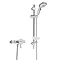 Bristan Prism Thermostatic Exposed Single Control Shower Valve with Adjustable Riser Kit - PM2-SQSHX