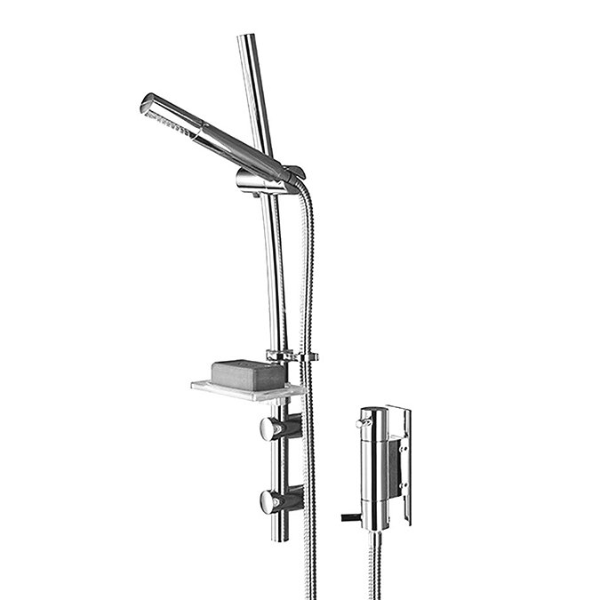 Bristan - Prism Thermostatic Vertical Dual Control Shower with Kit - PM-VSHXAR-C Large Image