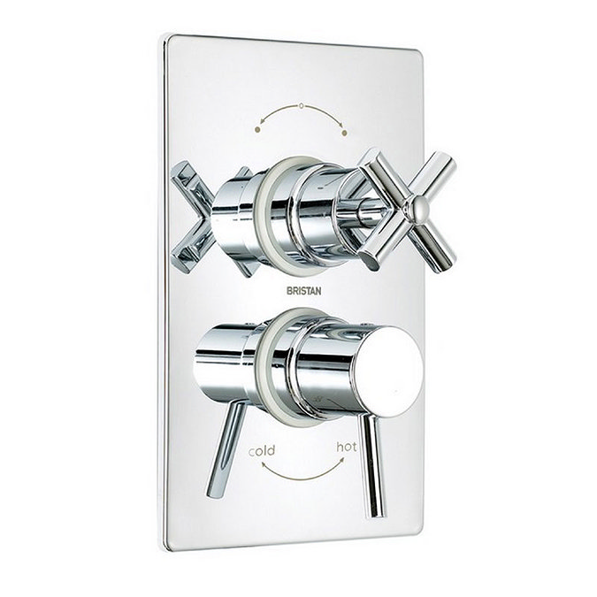 Bristan - Quadrant Concealed Dual Control Thermostatic Shower Valve - QT-SHCVO-C Large Image