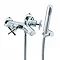 Bristan Quadrant Wall Mounted Bath Shower Mixer - Chrome - QT-WMBSM-C Large Image